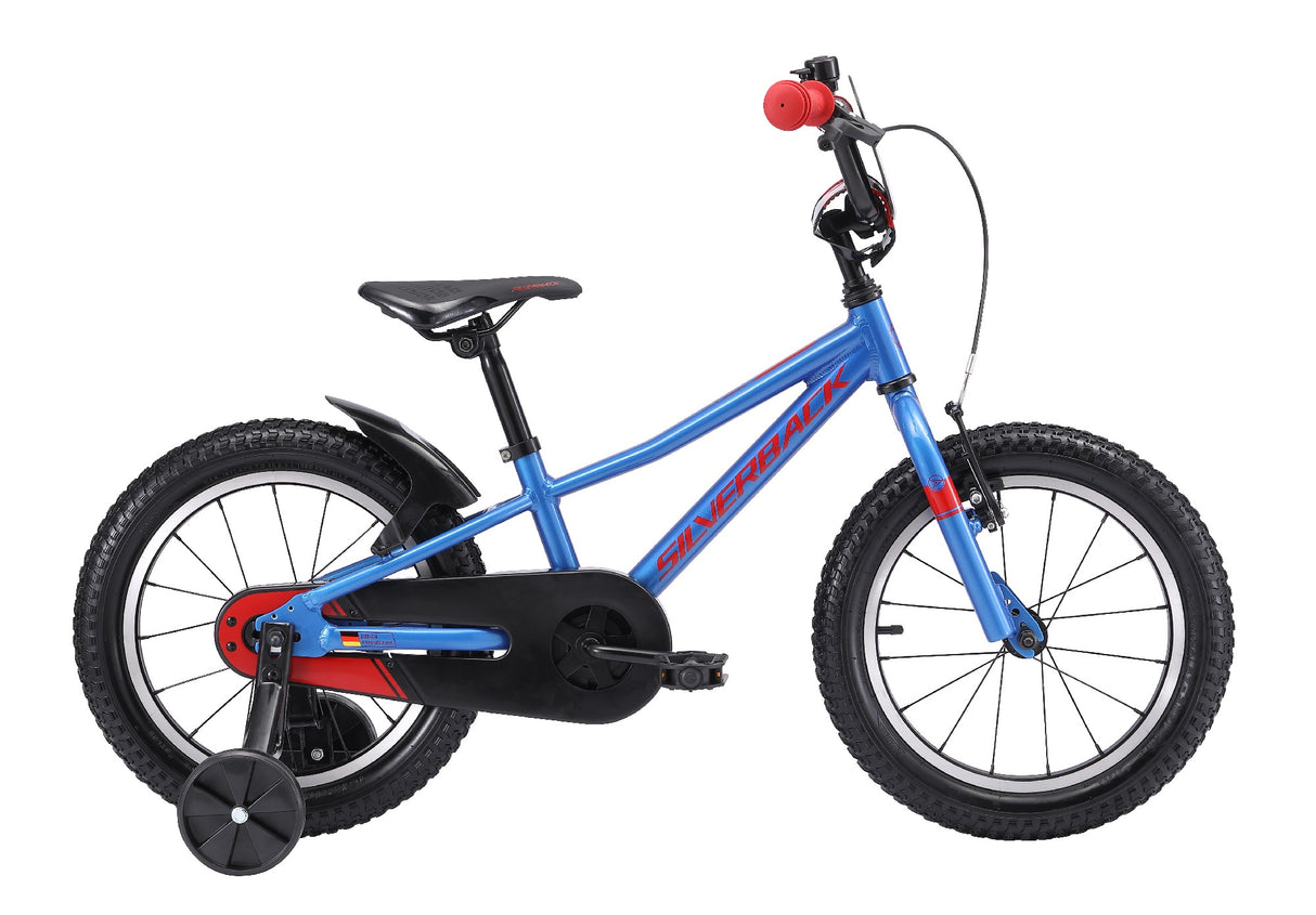 Silverback 2025 Skid 16' Boys Bike - Blue / Red