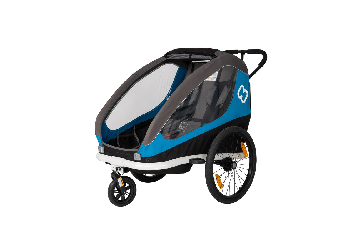 Hamax Traveller 2 Child Bike Trailer / Stroller - Blue