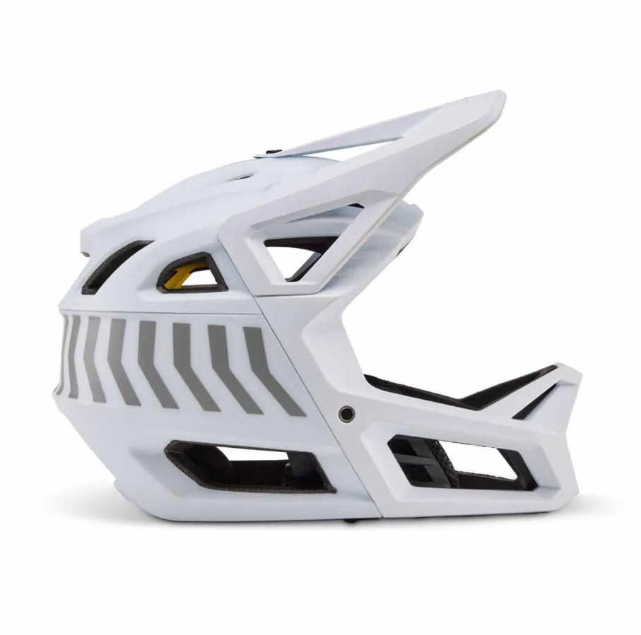 Fox Racing Helmet Youth Proframe Race Energy Nace As Full Face - White - One Size 48-52cm