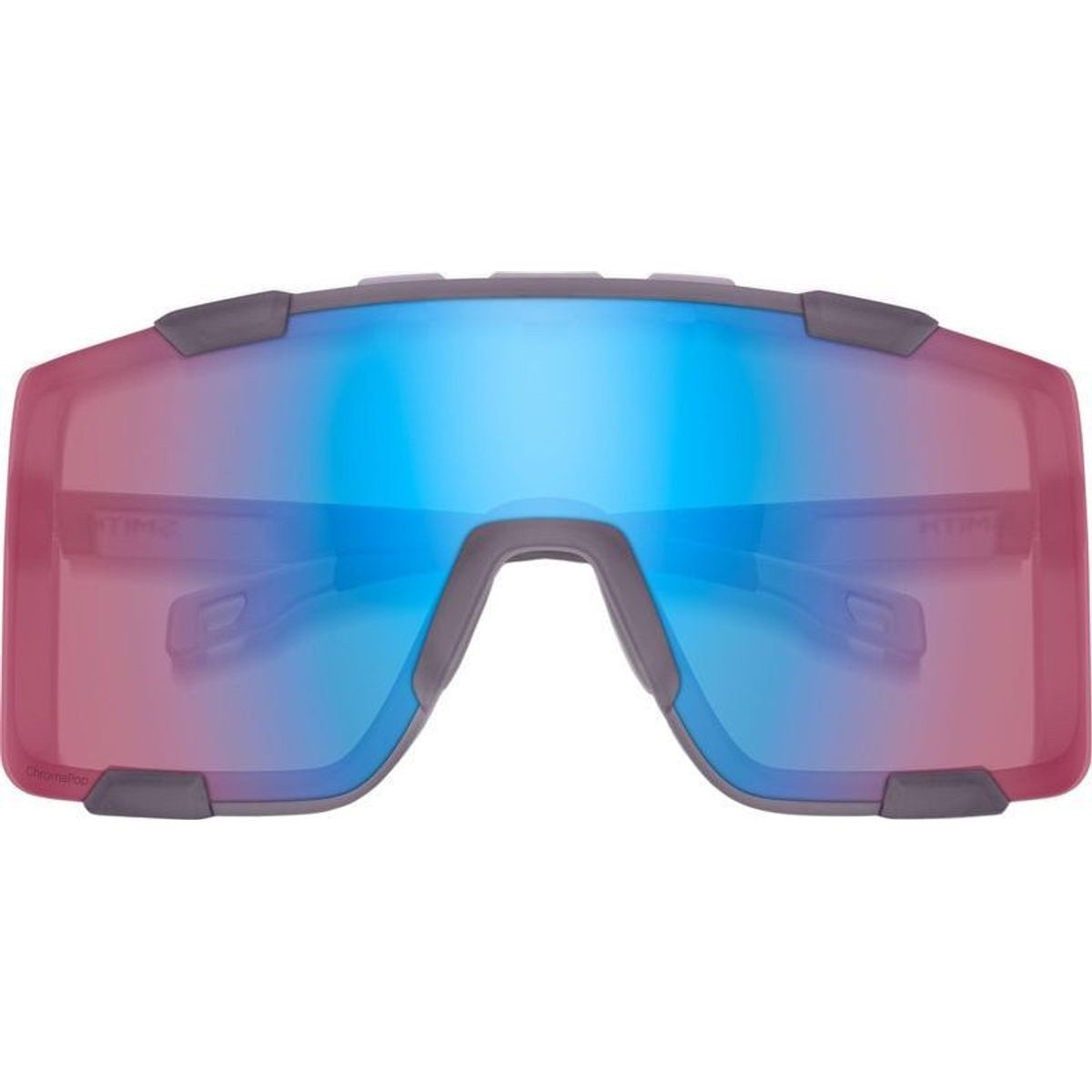 Smith Sunglasses - Syncline - Matte Meteorite Crystal - Chromapop Low Light Rose Blue Mirror - Plus Bonus Clear