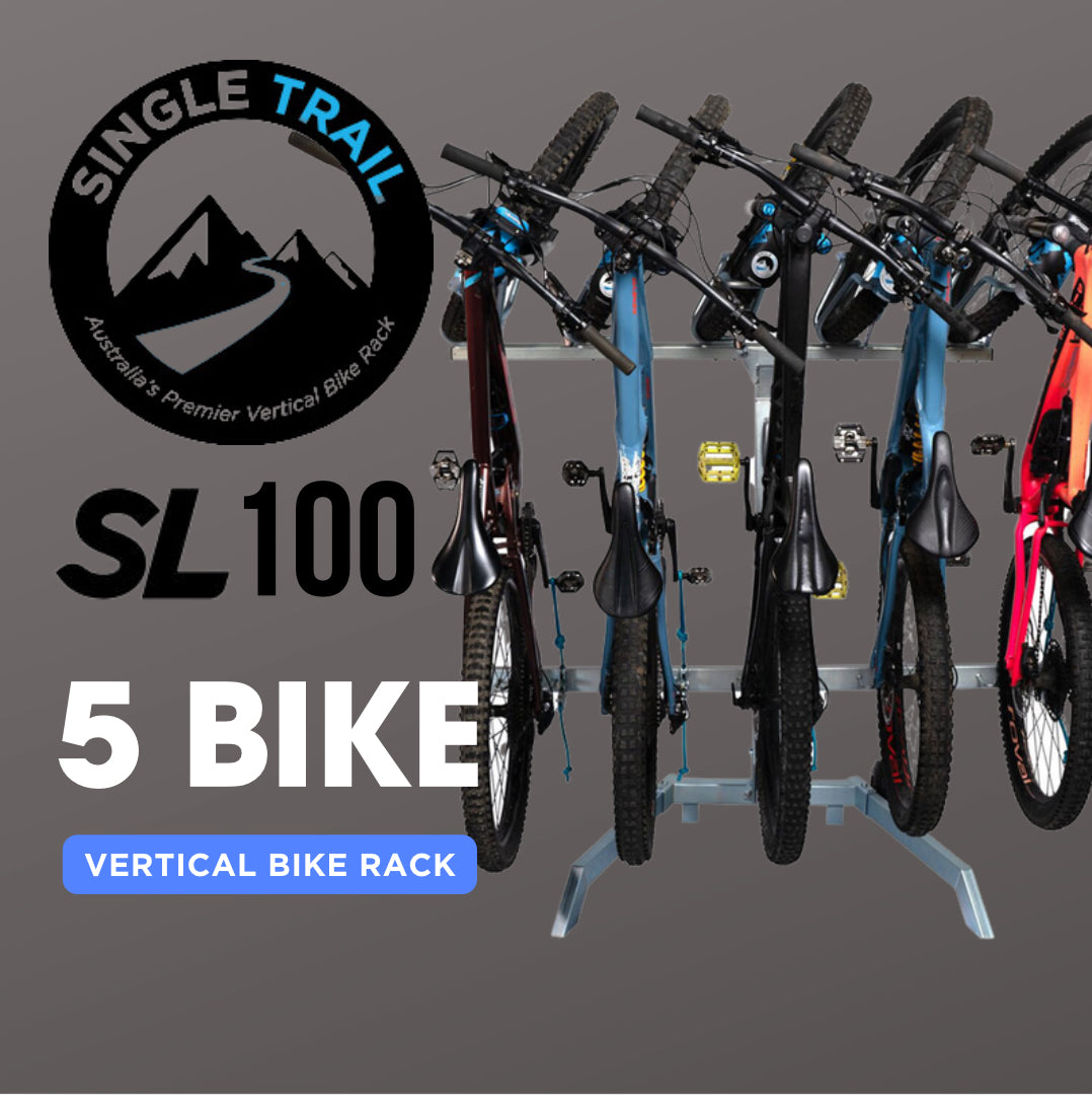 Single Trail Vertical Bike Rack - SL 100
