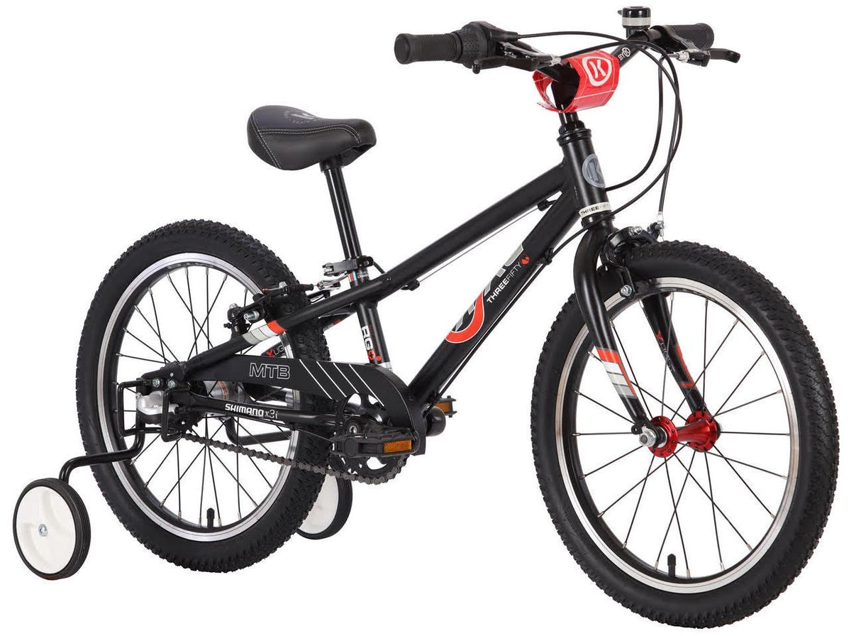 Inactive Byk E350 Mtb 18" - Inc Training Wheels 3 Speed (boys Black / Red / White)