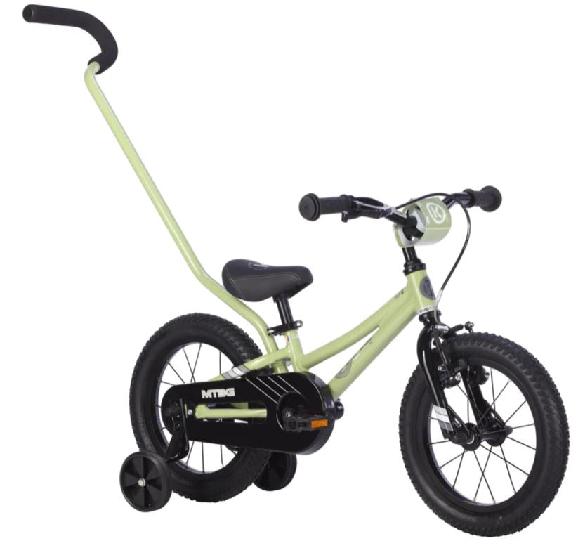 Byk E250 Mtb 14" - Inc Training Wheels & Handle - (sage Green / Black)