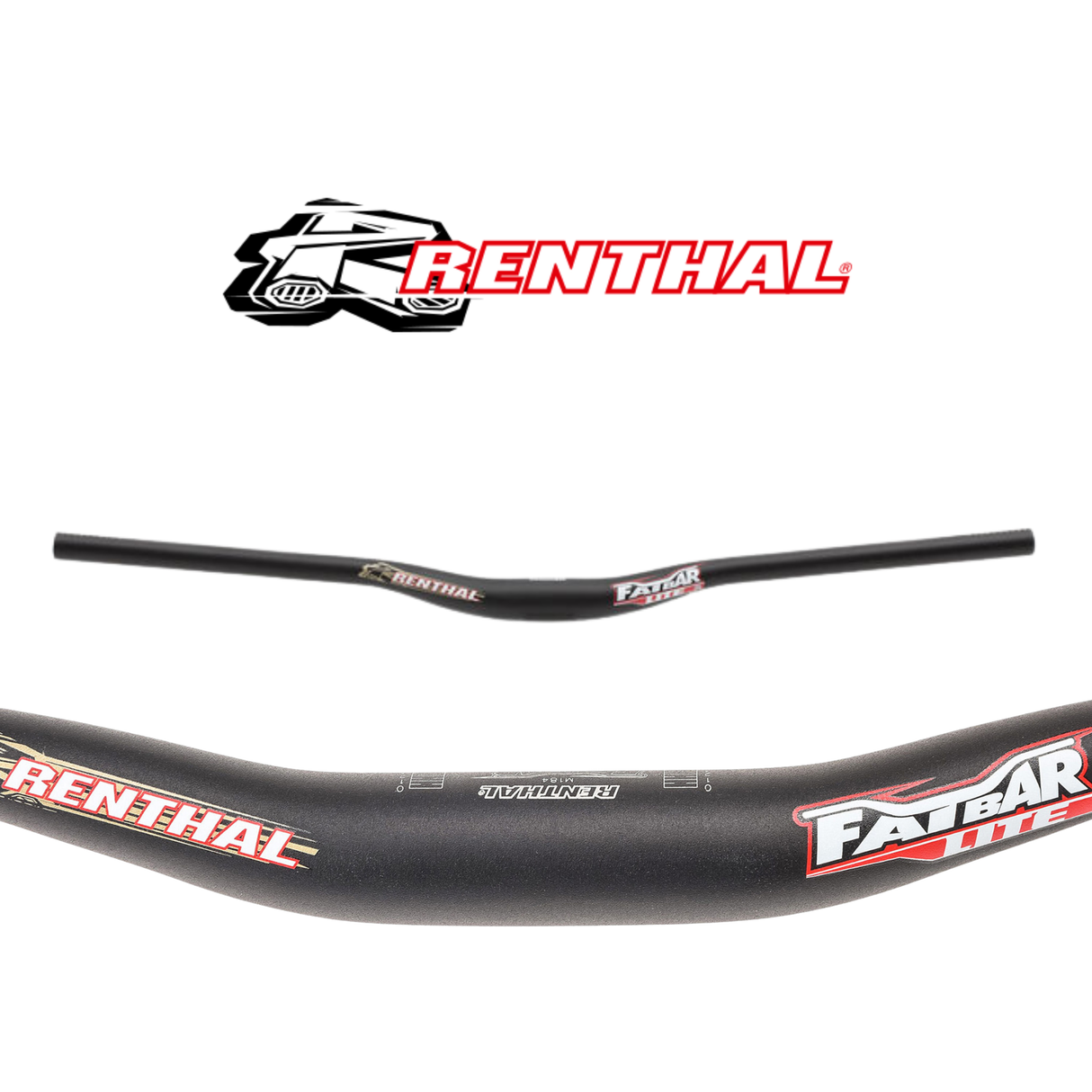 Renthal H/bar Mtb - Fatbar Lite 31.8mm 760mm Wide/30mm Rise Black