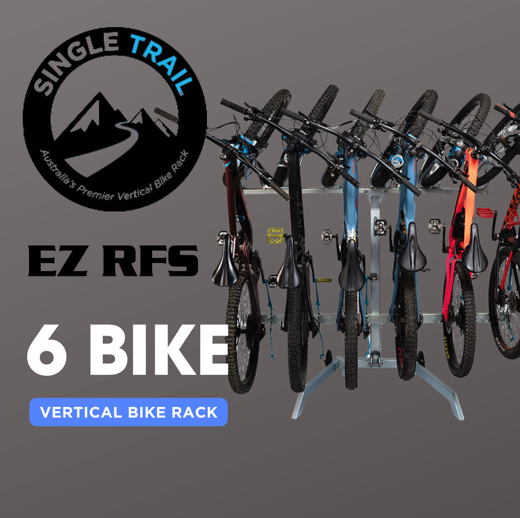Single Trail Vertical Bike Rack (ez-rfs) Hitch Mounted
