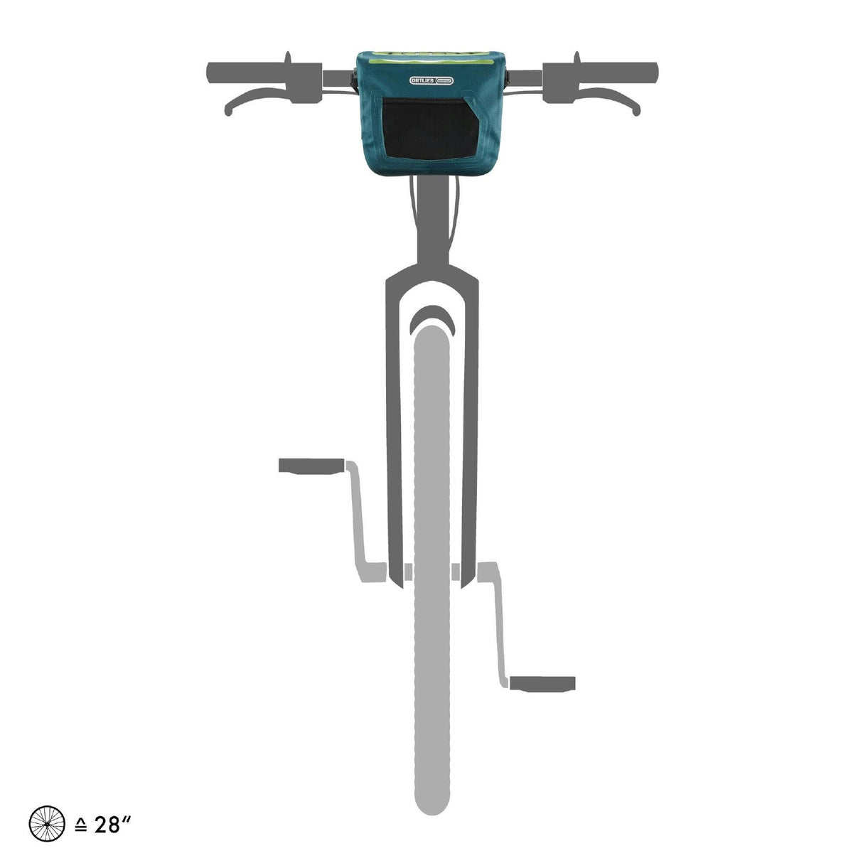 Ortlieb E-glow Handlebar Bag Petrol