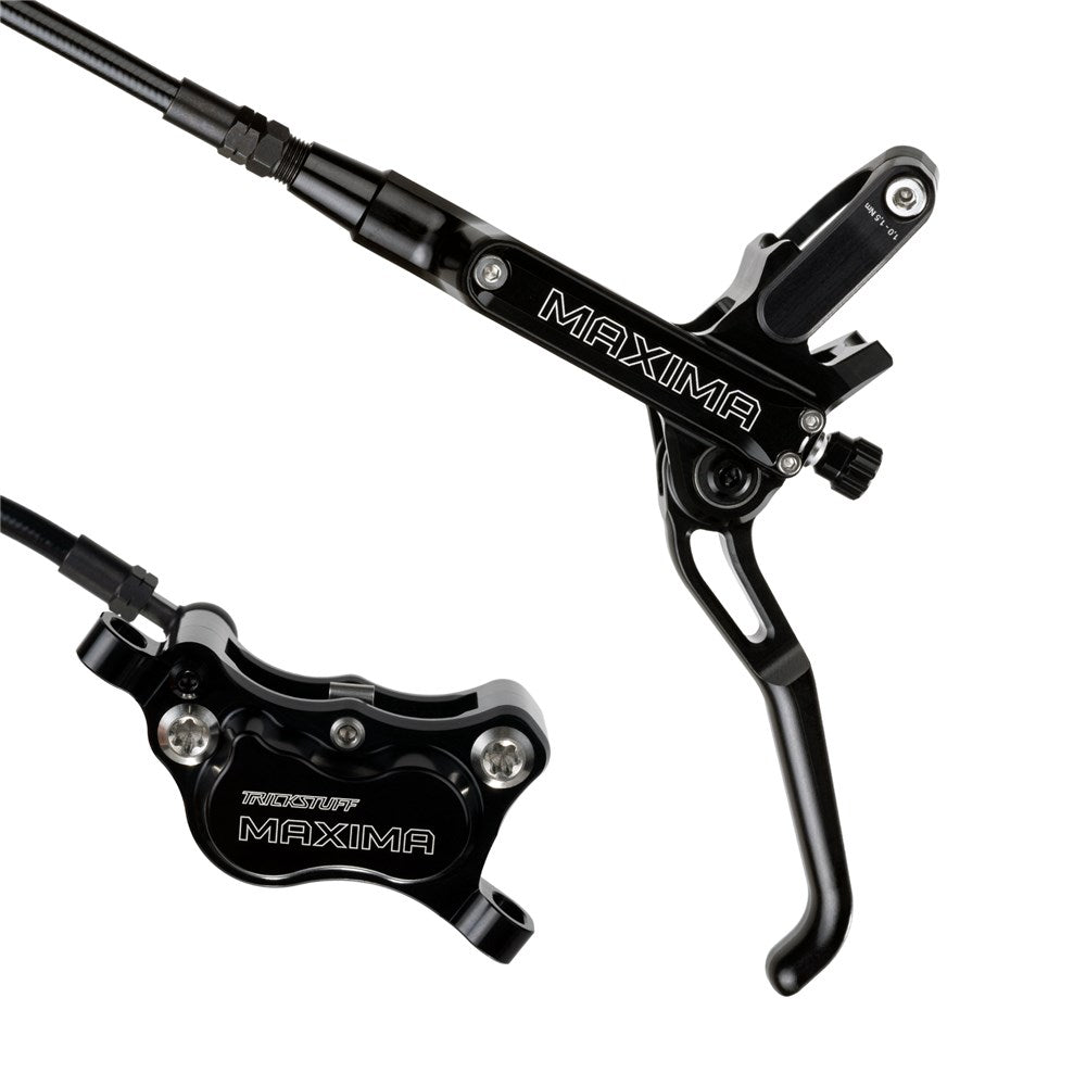 Trickstuff Brakeset - Maxima - Goodridge Carbon Effect Hose - Front & Rear - Black / Black