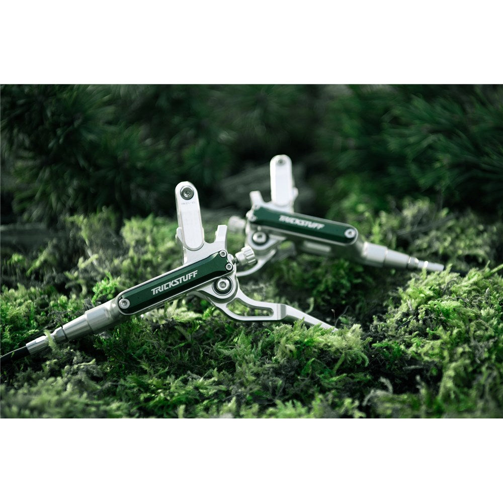 Trickstuff Brakeset - Direttissima - Kevlar Black Hose - Front & Rear - Forest Green - Limited Edition - Set 8 Of 250