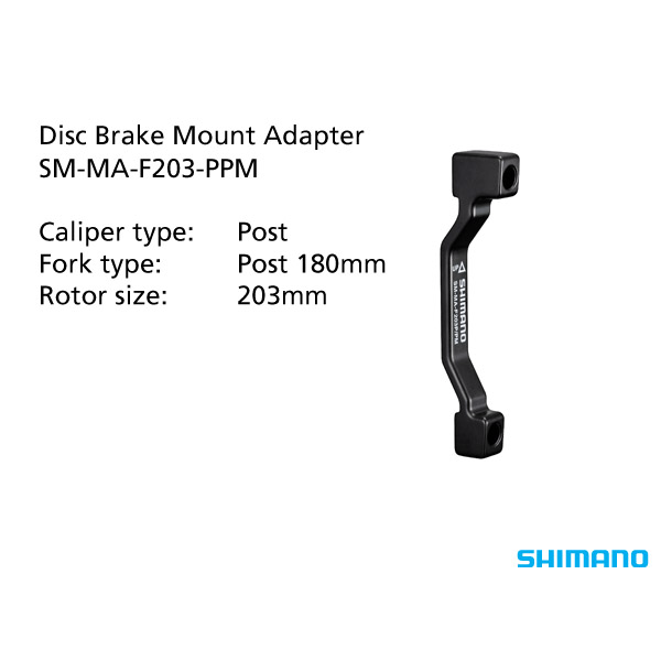 Shimano Disc Brake Adaptor - Sm-ma-f203 - (180mm To 203mm)