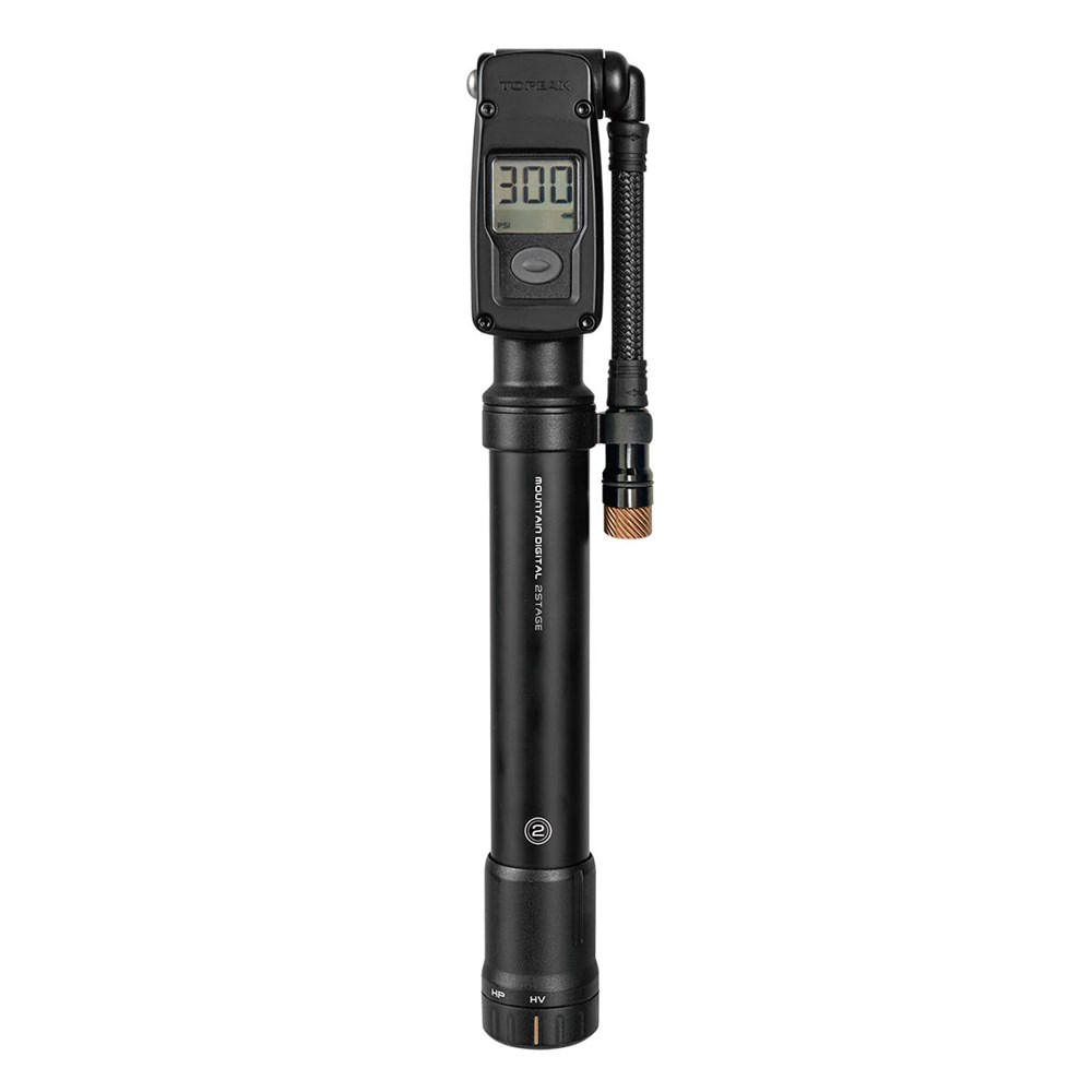 Topeak Pump - Mountain 2 Stage Digital - Tyre And Shock Pump