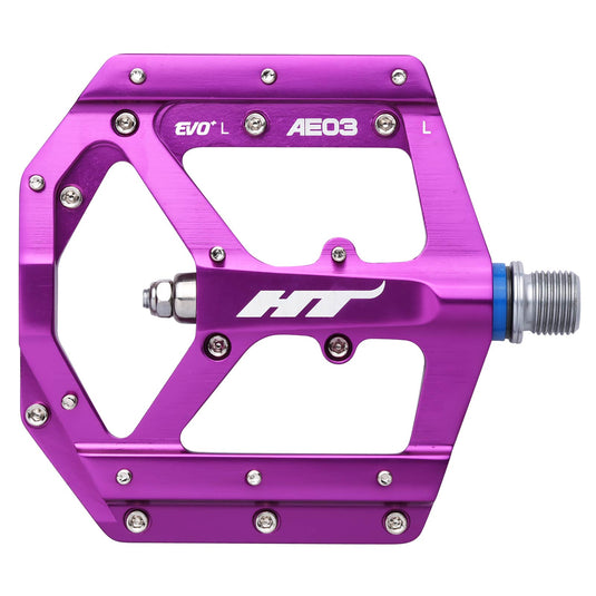 Ht Pedals Ae03 Flat Alloy Cromoly - Purple