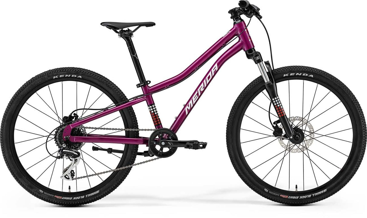Merida 2025 Matts J24 I3 - (24" Junior Mtb) Purple (white Decal)