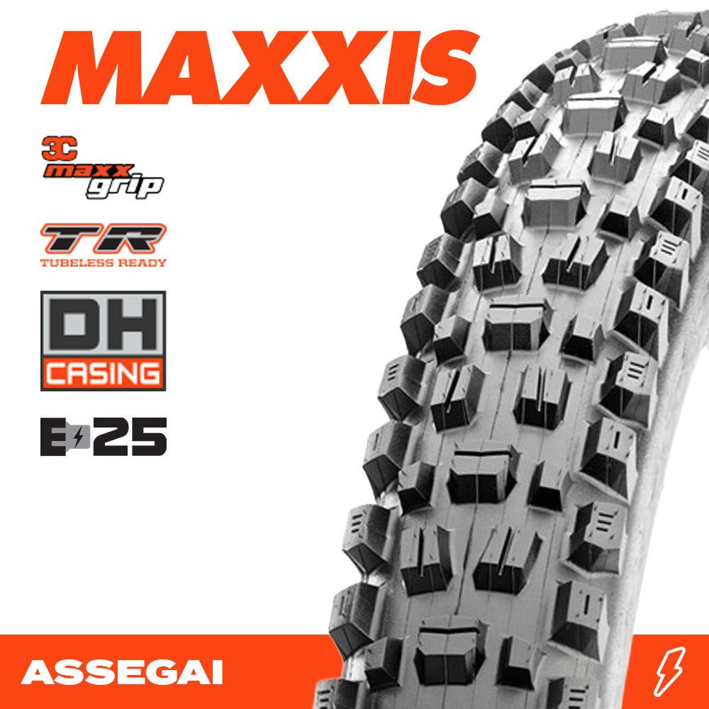 Maxxis Tyre Assegai 29 X 2.50 3cg New Dh Tr (new 2026) Fold 120x2tpi E-25