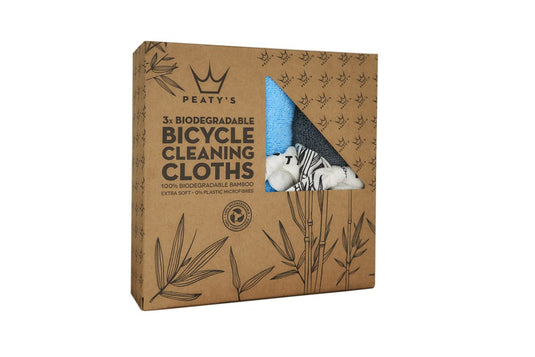 Peatys Bamboo Bicycle Cleaning Cloths - 3pack