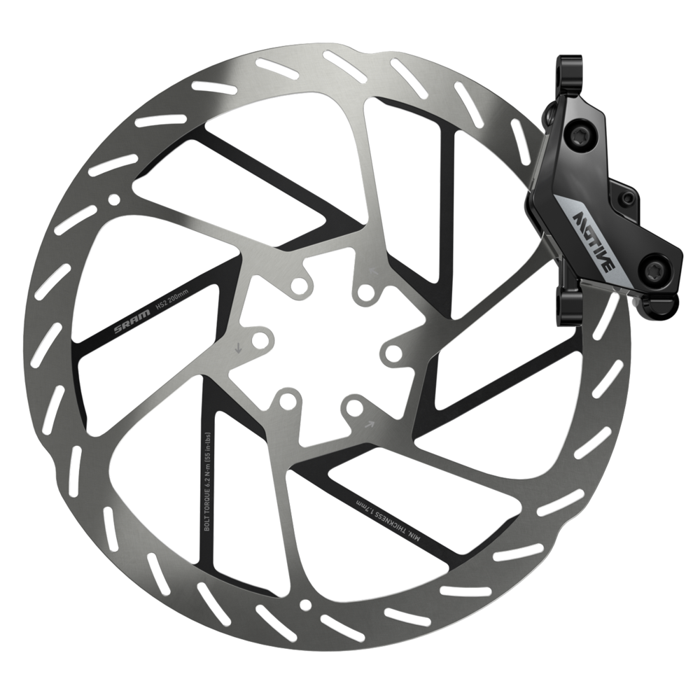 Sram Motive Silver - Disc Brake - Anodised Black - Dir 2000mm - Organic Pads