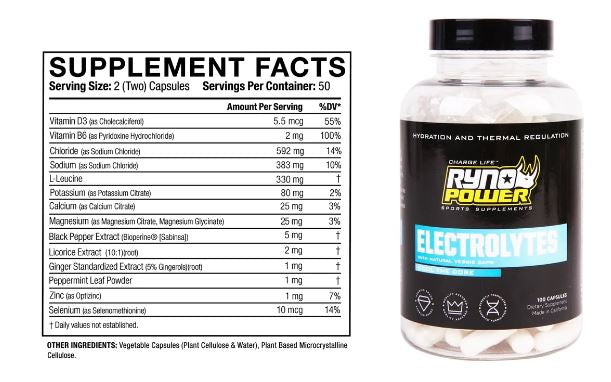 Ryno Power - Electrolyte / Capsules / 100 Capsules