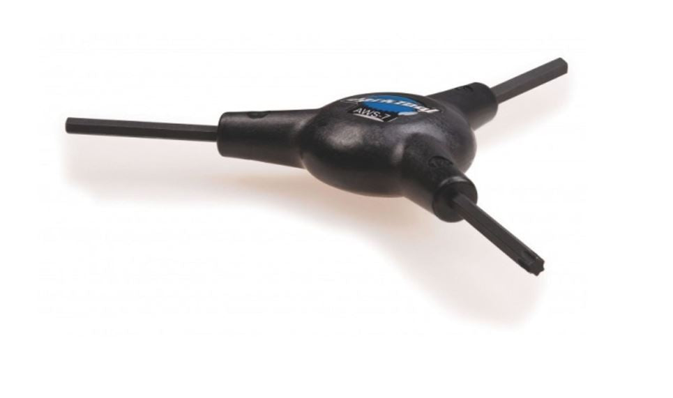 Park Tool Tri Key - Hex / Torx Tri Key 4mm, 5mm, T25 - Aws-7