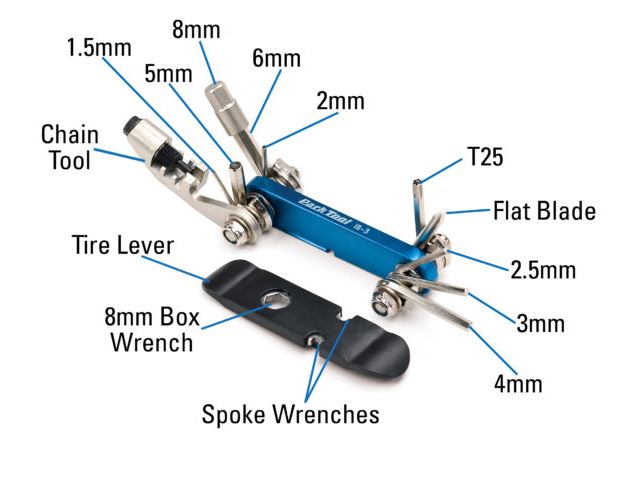 Park Tool Multi Tool I-beam Fold Up With Chain Tool - Ib-3
