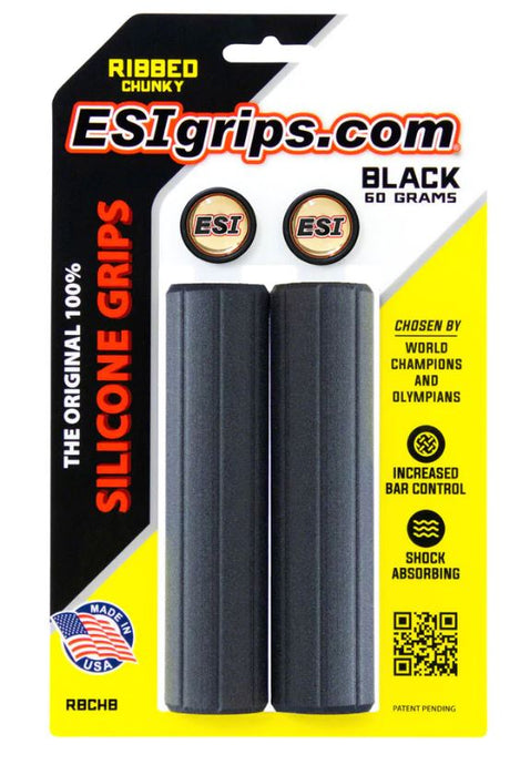Esi Grips - Scilicone Slide-on - Ribbed Chunky - Black