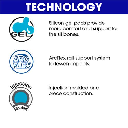 Acentia Saddle - Gel Comfort - Fortis (length 285mm X Width 155mm)