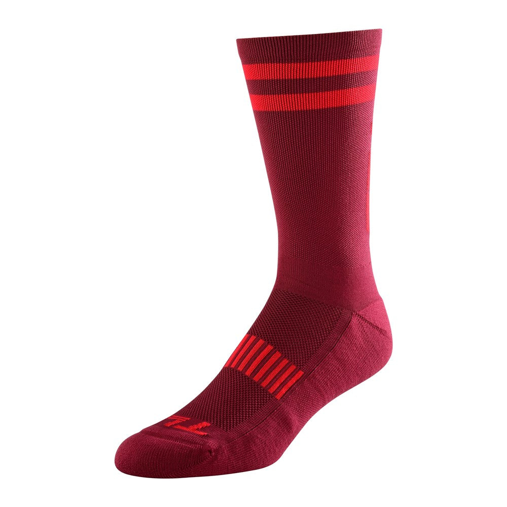 Tld 2023 Performance Crew Sock Speed Oxblood L/xl Us: 10-14