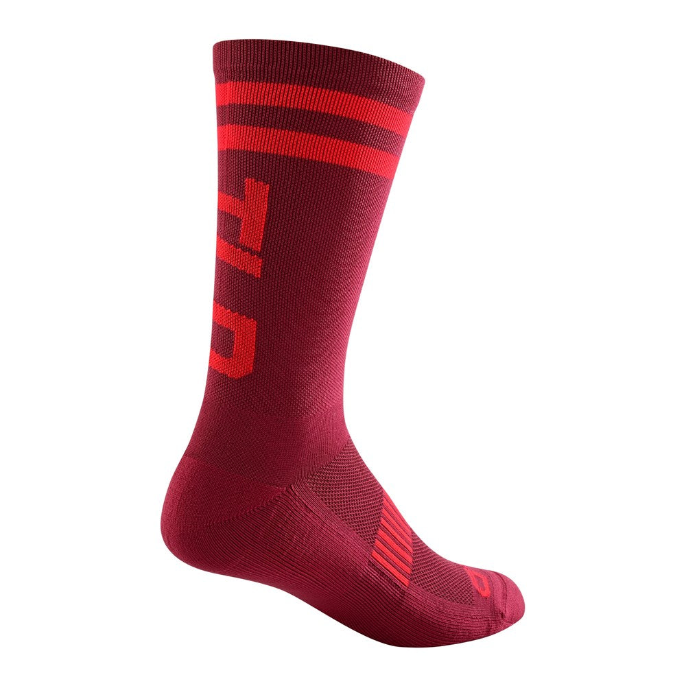 Tld 2023 Performance Crew Sock Speed Oxblood L/xl Us: 10-14