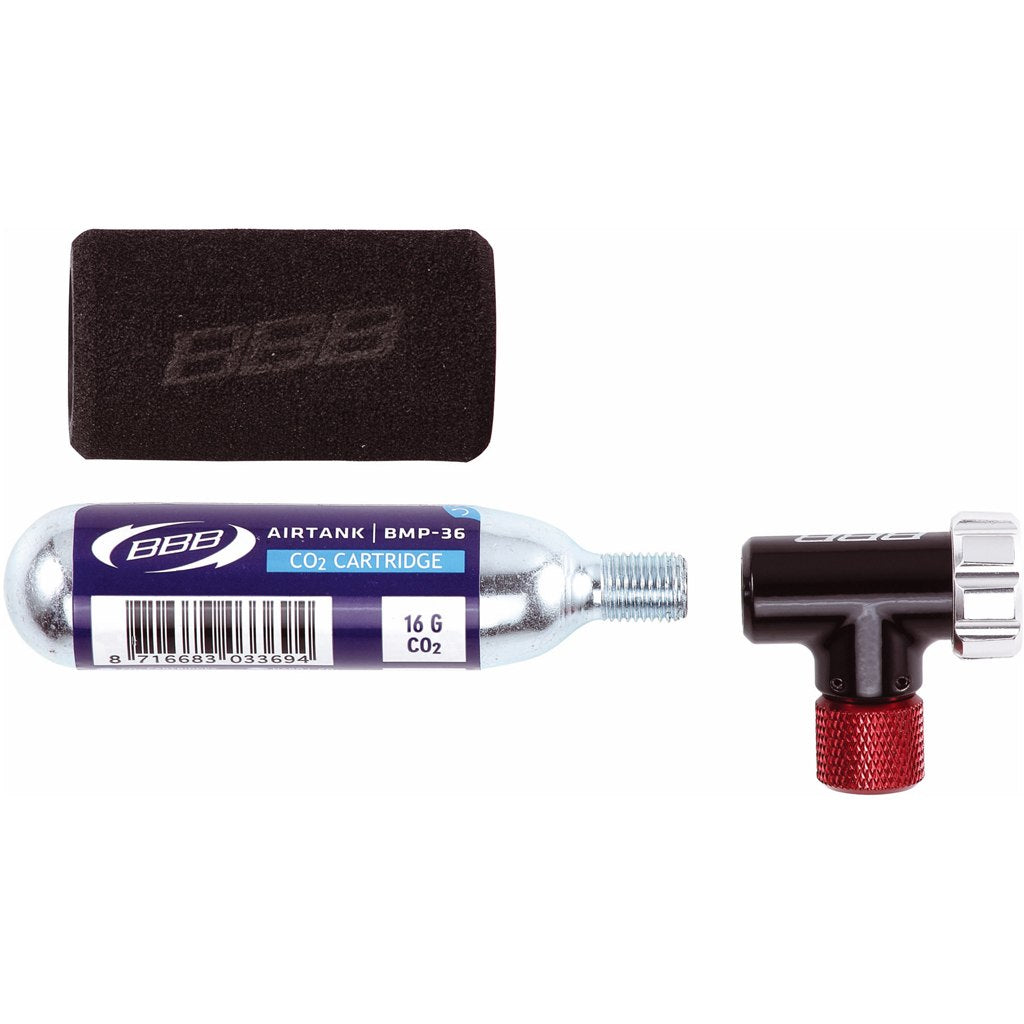 Bbb Easyair C02 Inflator With Regulator Inc 16g Co2 Cartridge Bmp-34