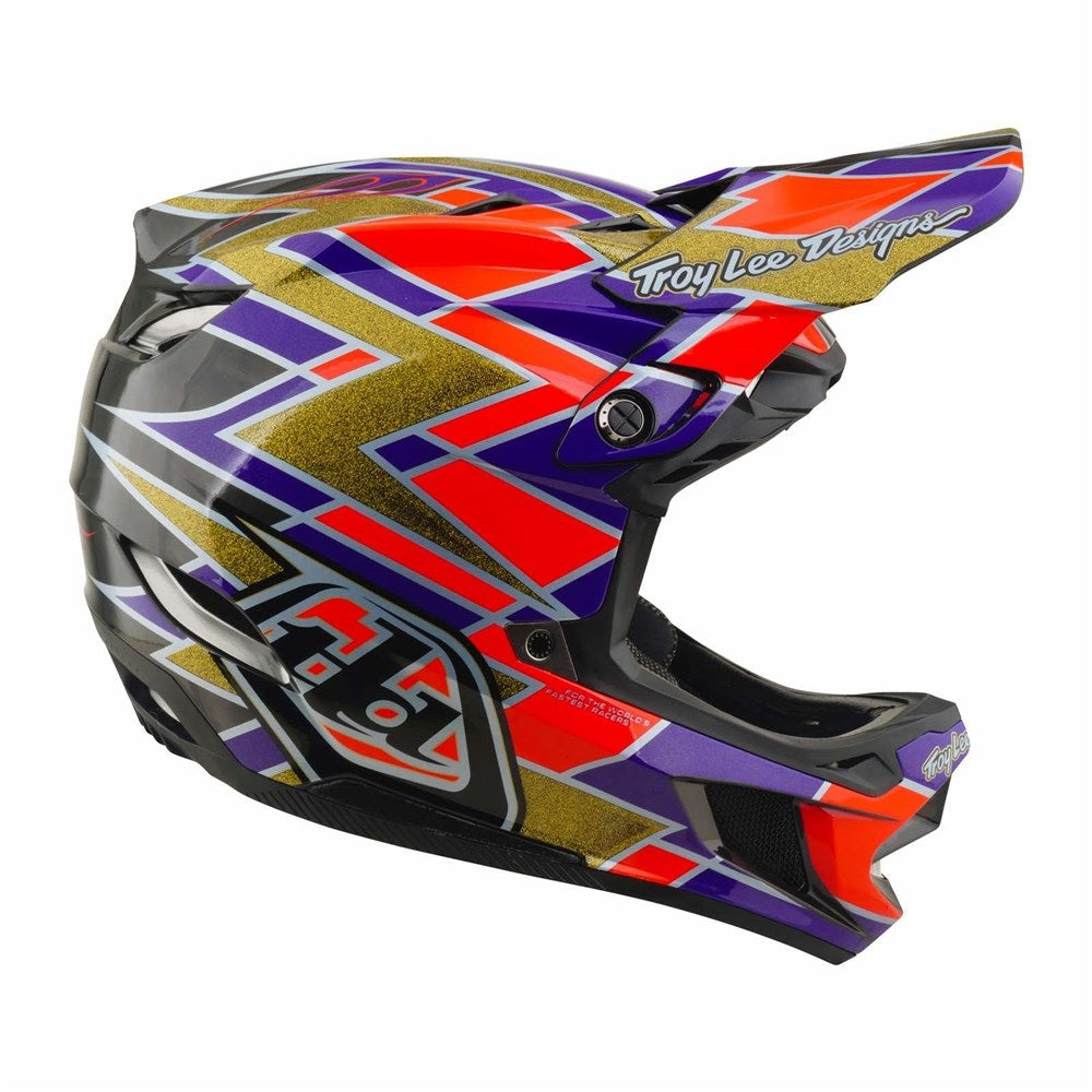 Tld 26.2 D4 Carbon Full Face Helmet Mips - Flush Violet - Med / Lge
