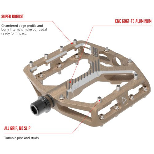 Leatt Pedal - All Mtn 6.0 - Flat - Wide 107mm - Black