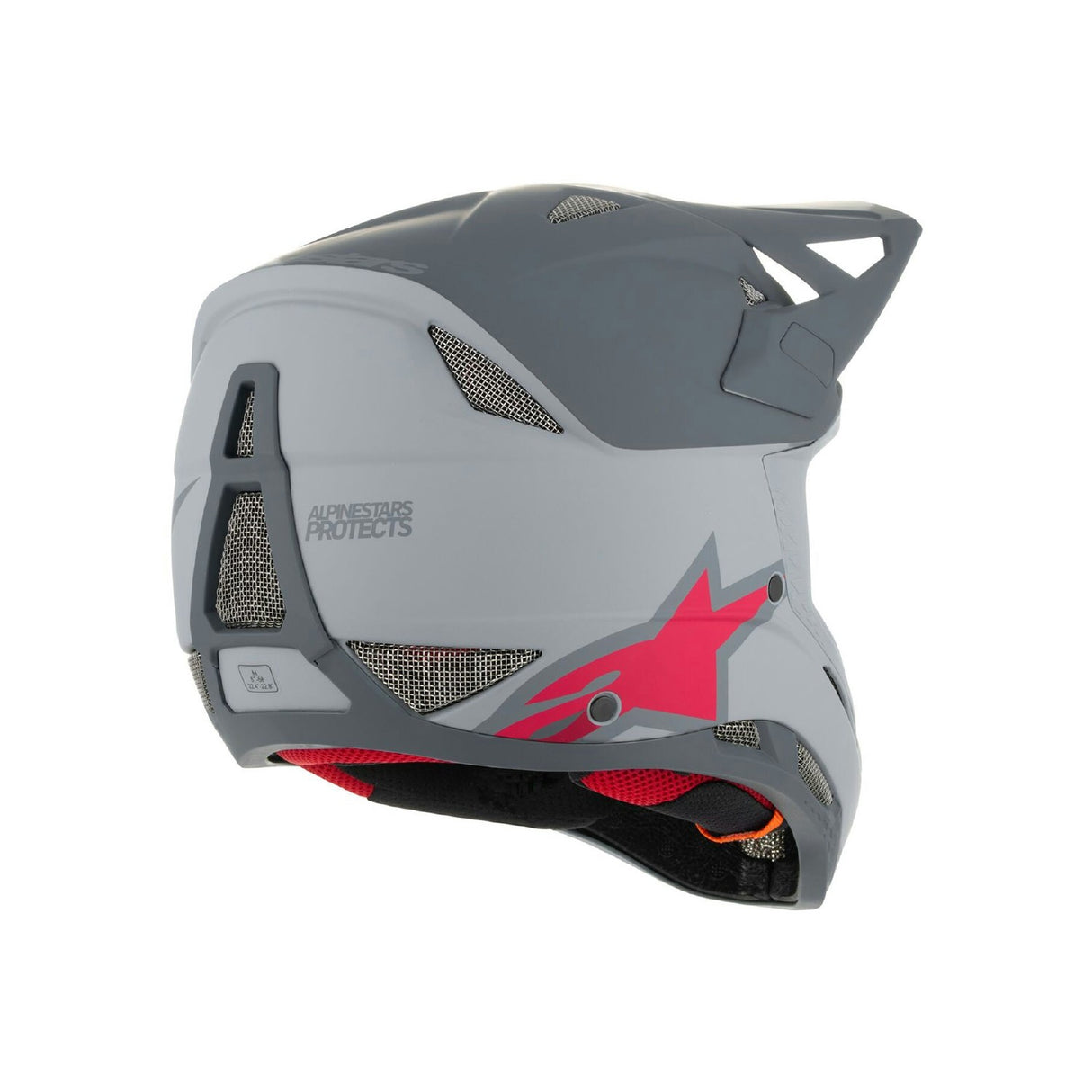 Alpinestars Missile Tech Racer Helmet Light Grey/dark Grey