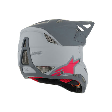 Alpinestars Missile Tech Racer Helmet Light Grey/dark Grey