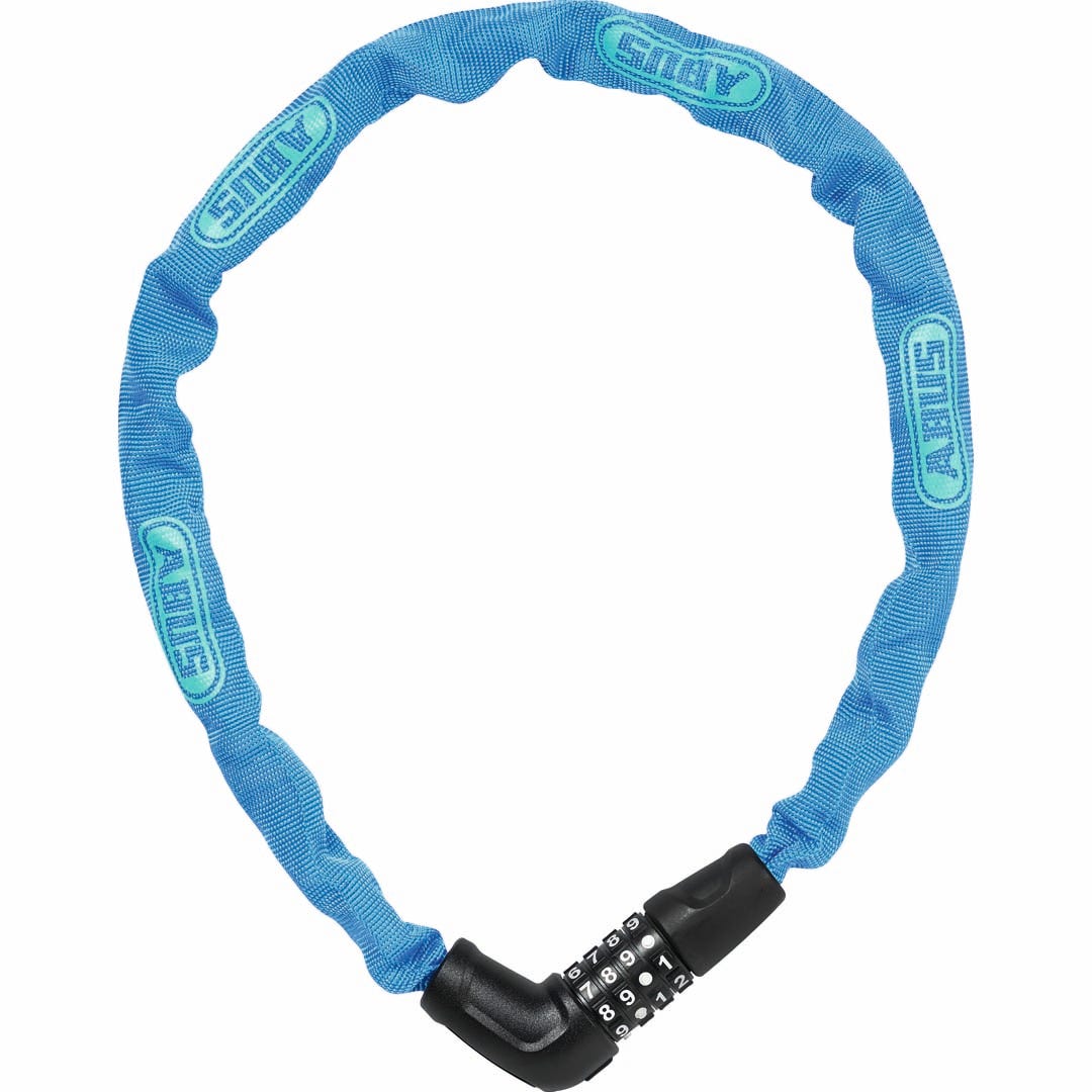 Abus Steel-o-chain 5805c Combo - 75cm X 5mm Blue - No Brkt 75cm Combo