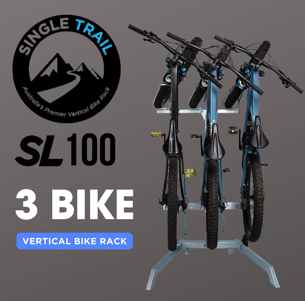 Single Trail Vertical Bike Rack - SL 100