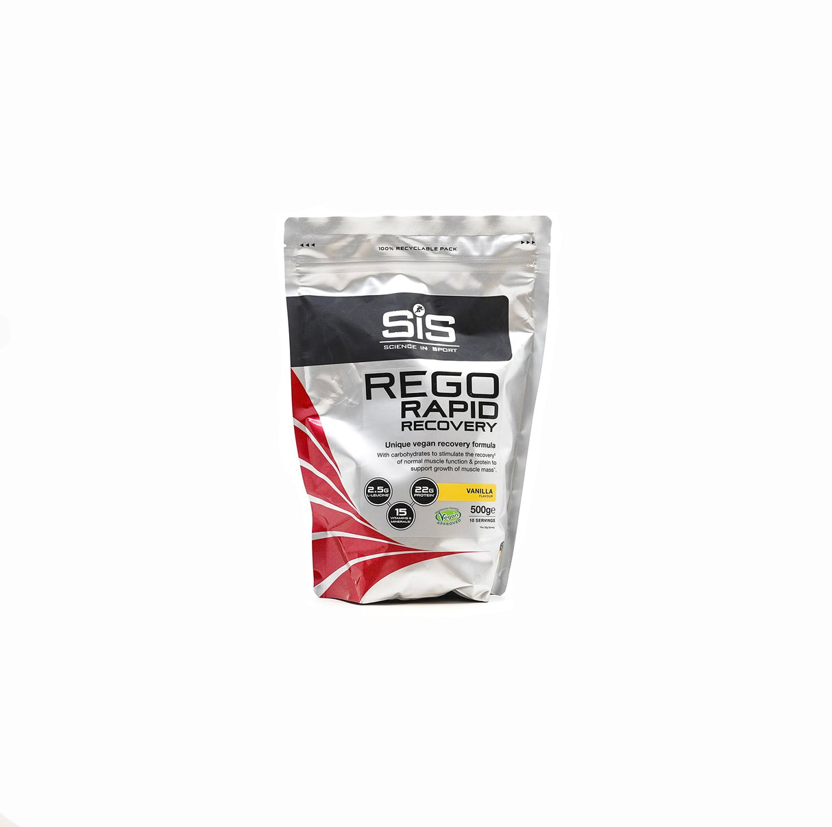 Sis Rego Rapid Recovery Resealable Pouch 500g Vanilla