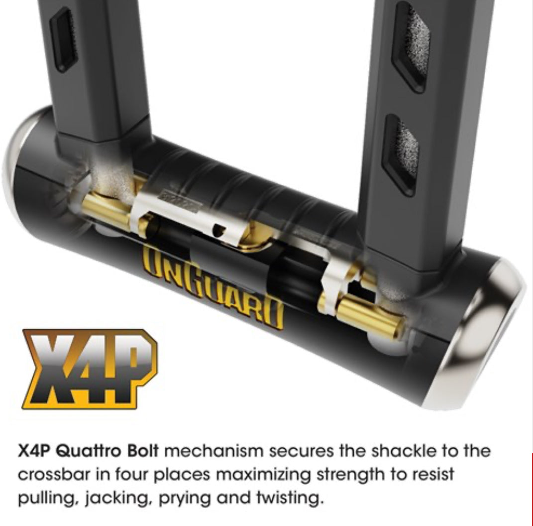 Onguard Lock Rocksolid Shackle Lock - 90 X 175mm - 15mm
