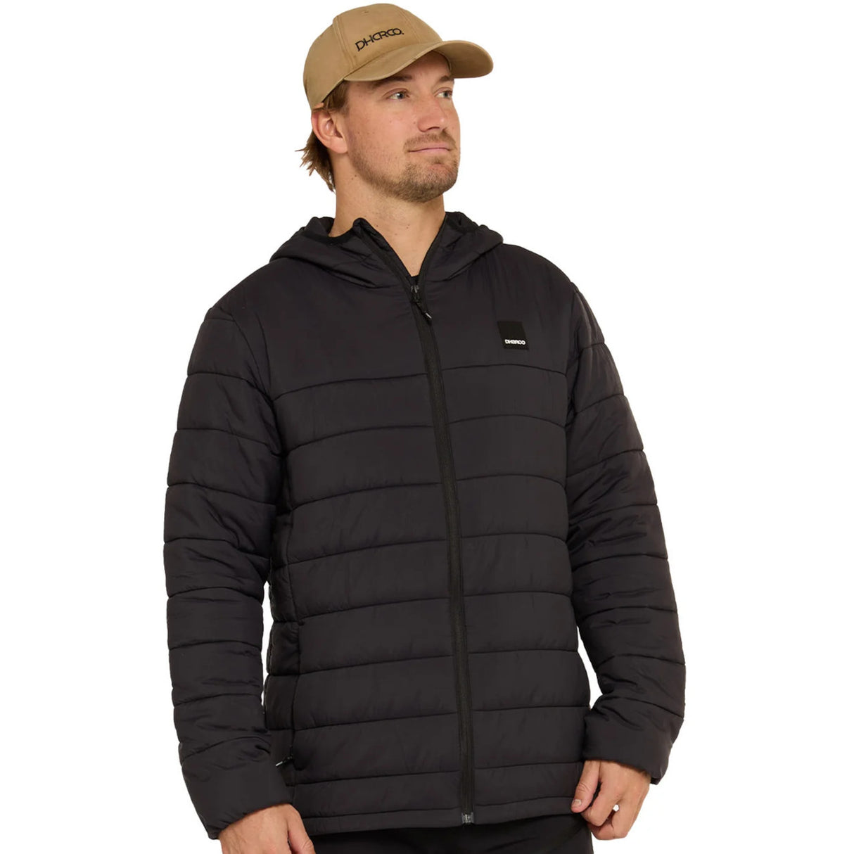 Dharco Mens Puffer Jackets | Black