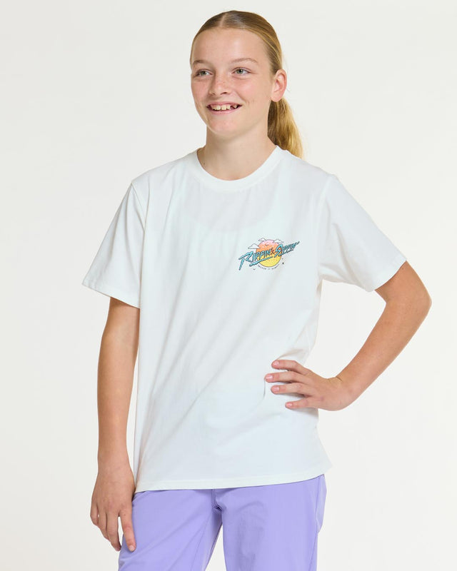 Dharco Youth Cotton Tee | Decade Of Dharco - White - Youth Medium / 8