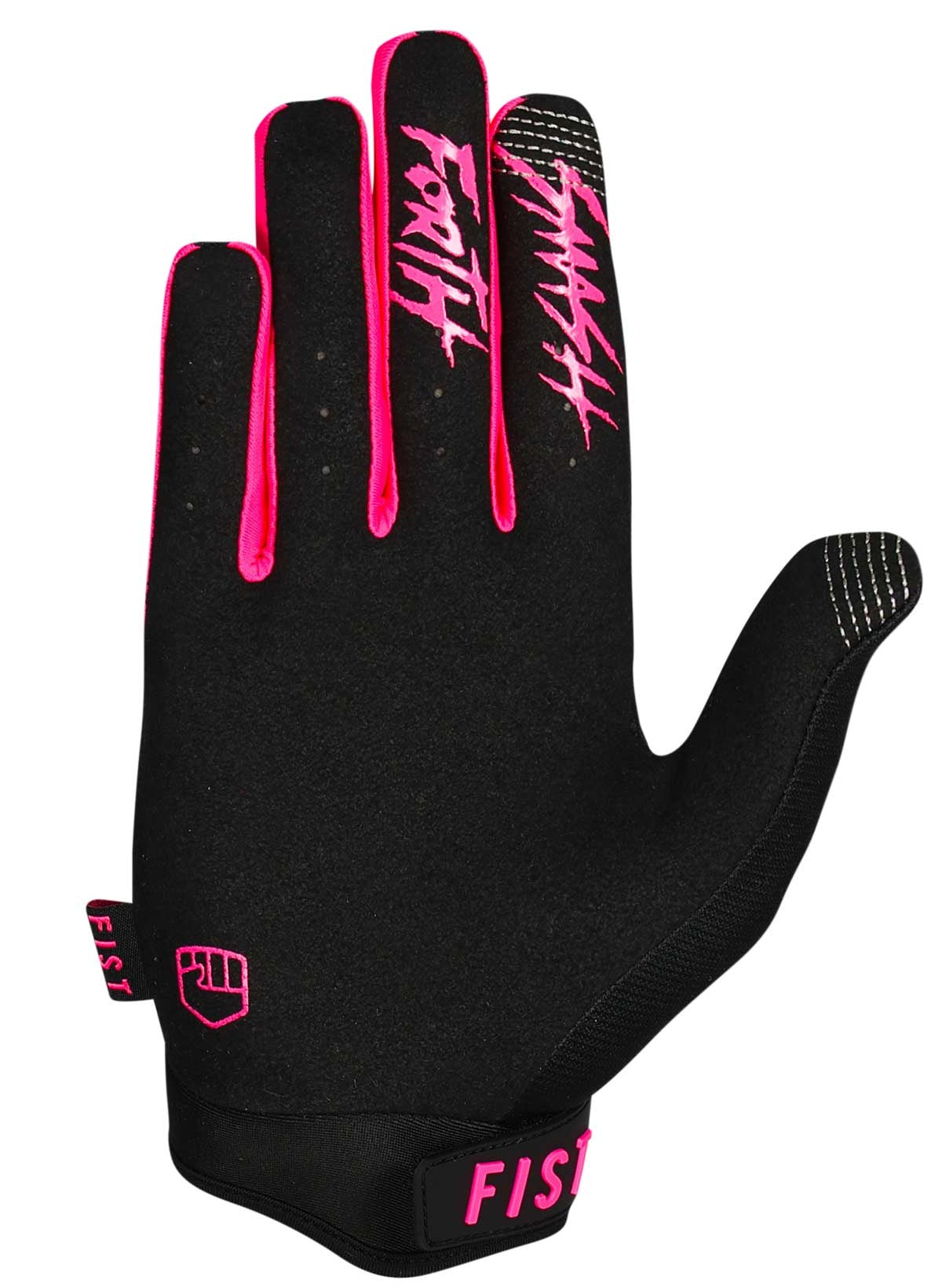 Fist Gloves - Strapped Fluro Pink