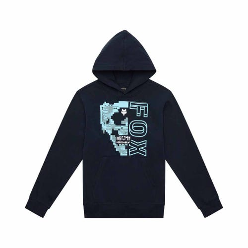 Fox Racing - Hoodie - Youth Image Skull Fleece Pullover - Black - Small