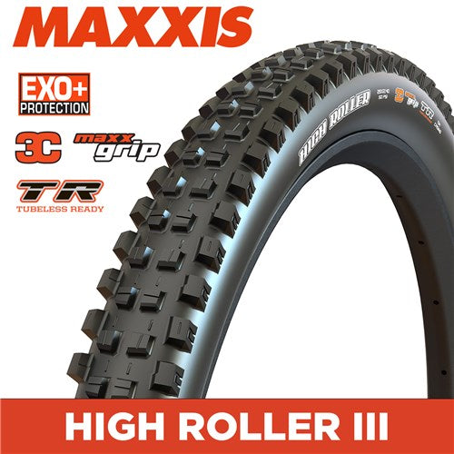 MAXXIS High Roller III - 27.5 X 2.40 Folding 60 TPI - EXO+ 3C MaxxGrip TR