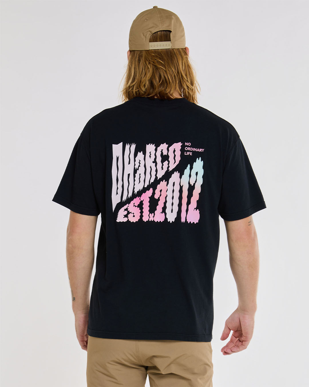 Dharco Mens Cotton Tee | Black