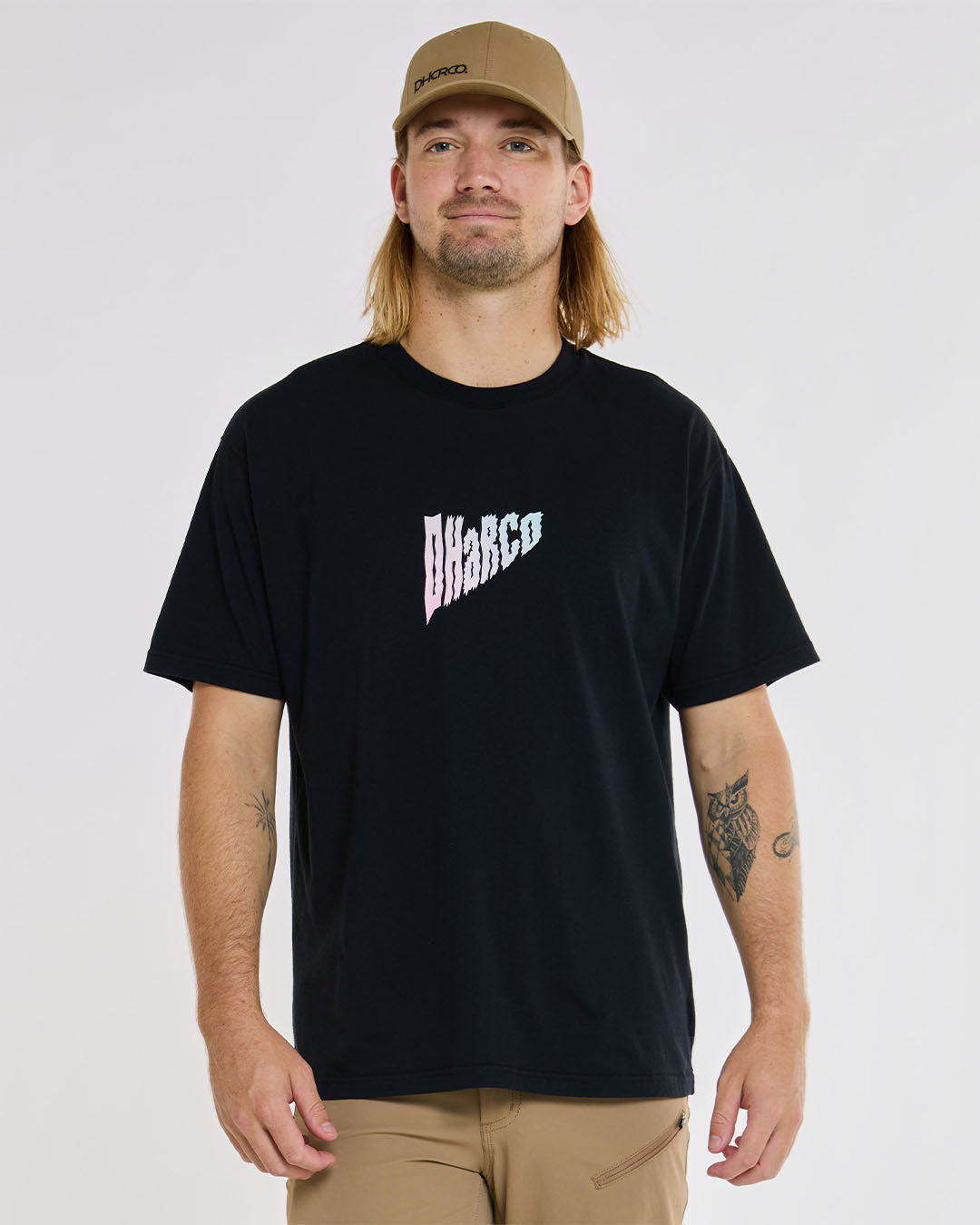 Dharco Mens Cotton Tee | Black