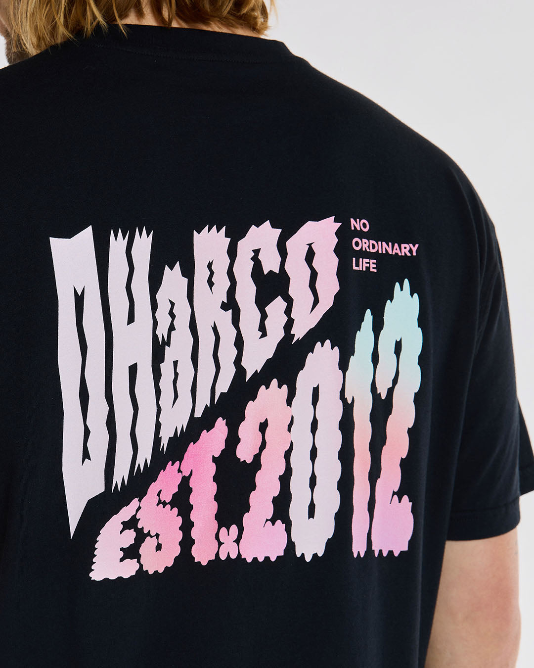 Dharco Mens Cotton Tee | Black