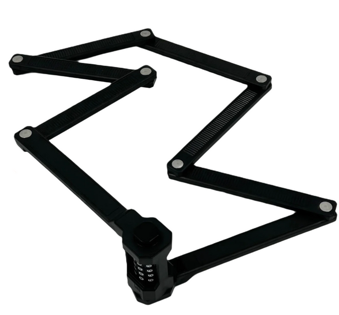 Jetblack Combo Folding Lock 1200mm Reset 4-digit