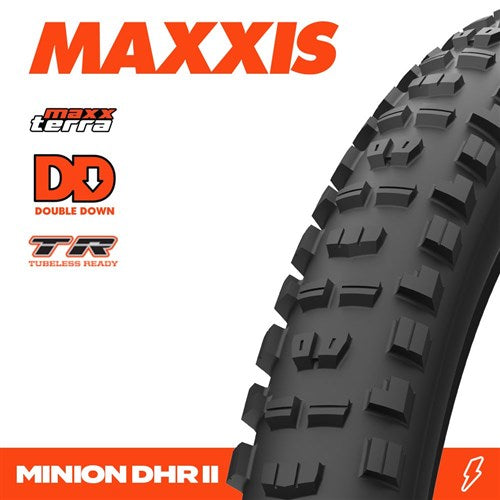 Maxxis Tyre Minion DHR II 29 X 2.40 New Maxxterra DD Tr 2x120tpi Fold E25