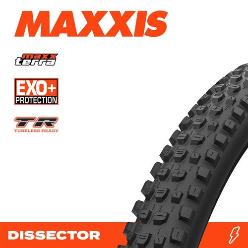 Maxxis Tyre Dissector G2 29 X 2.40 New Maxxterra Exo+ Tr 60tpi Fold E25
