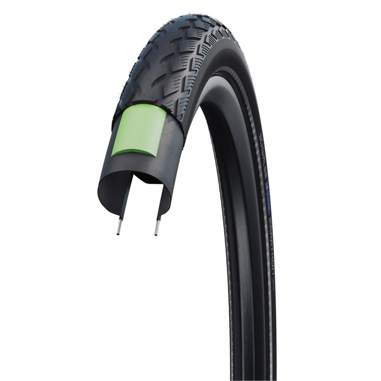 Schwalbe Tyre Marathon 700 X 38c Greenguard Reflective Sidewall E-25