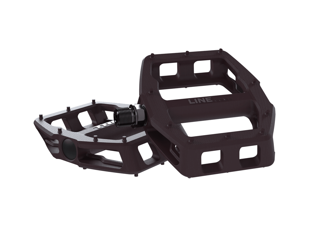 Trek Pedals - Flat - Line Comp - Nylon Composite Platform Pedals 9/16