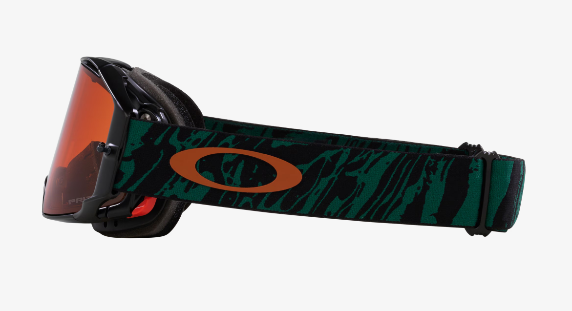 Oakley Goggles Airbrake Mtb Viridian Striped W/prism Mx Bronze