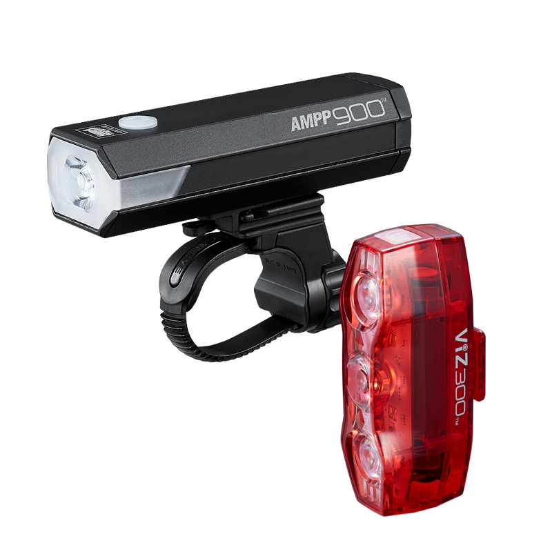 Cateye Light Set Ampp 900 & Viz 300